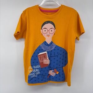 Ruth Bader Ginsburg Supreme Court Justice Graphic‎ T Shirt Gold